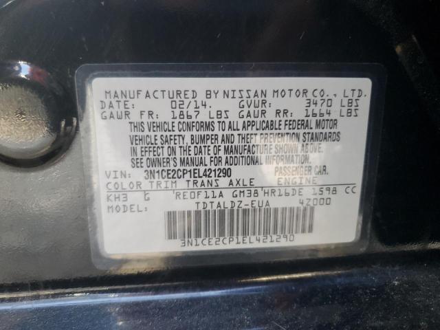 3N1CE2CP1EL421290 Nissan Versa Note S