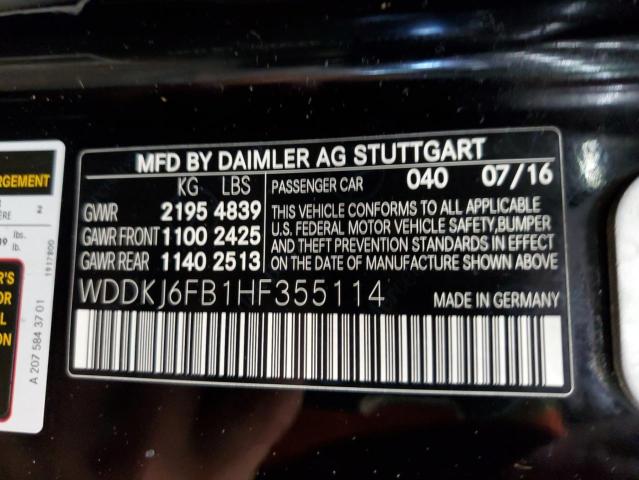 2017 MERCEDES-BENZ E 400 - WDDKJ6FB1HF355114