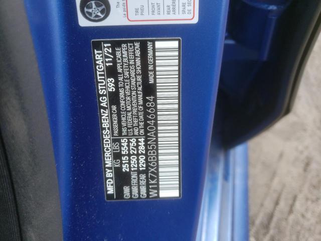 2022 MERCEDES-BENZ AMG GT 53 - W1K7X6BB5NA046684