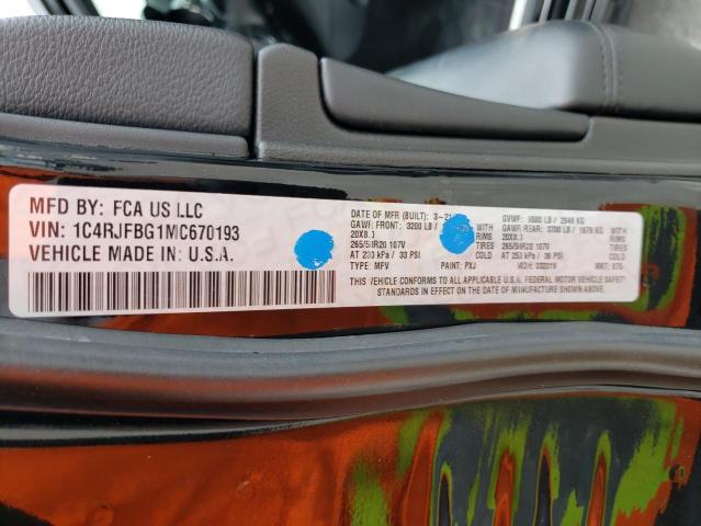 1C4RJFBG1MC670193 Jeep Grand Cherokee Limited