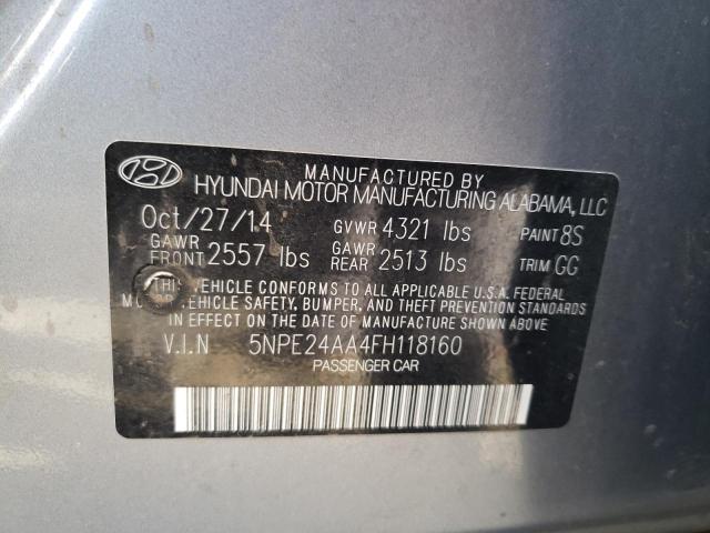 5NPE24AA4FH118160 Hyundai SONATA ECO