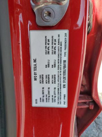 5YJ3E1EB5LF664198 Tesla MODEL 3