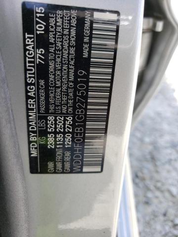2016 MERCEDES-BENZ E 250 BLUE - WDDHF0EB1GB275019