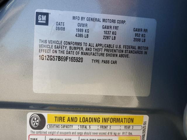 2009 Chevrolet Malibu Ls VIN: 1G1ZG57B69F165920 Lot: 58029333