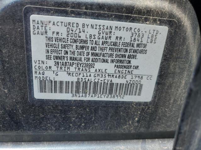 3N1AB7AP1EY238992 Nissan SENTRA S