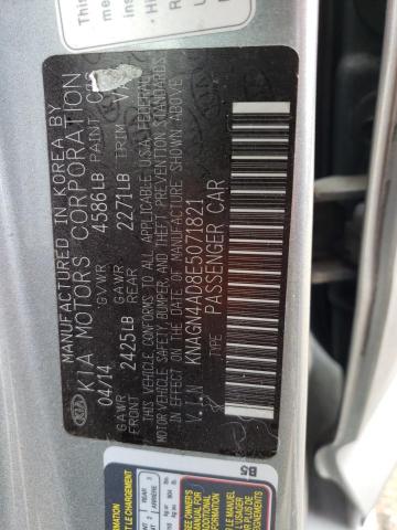 KNAGN4AD8E5071821 KIA OPTIMA HYBRID