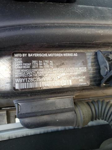 2017 BMW I3 REX - WBY1Z8C35HV892337