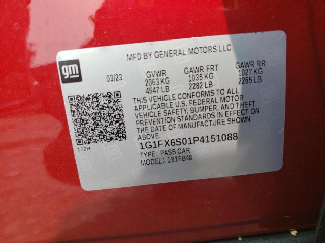 2023 CHEVROLET BOLT EV 2L 1G1FX6S01P4151088
