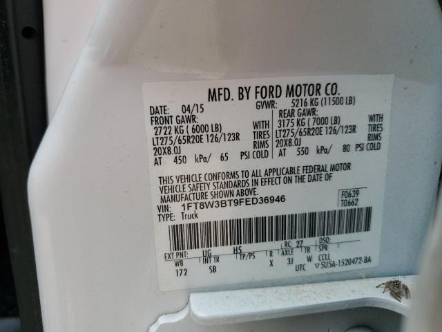 2015 FORD F350 SUPER - 1FT8W3BT9FED36946
