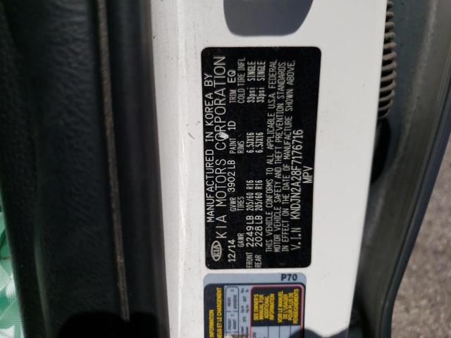 KNDJN2A28F7176716 KIA Soul