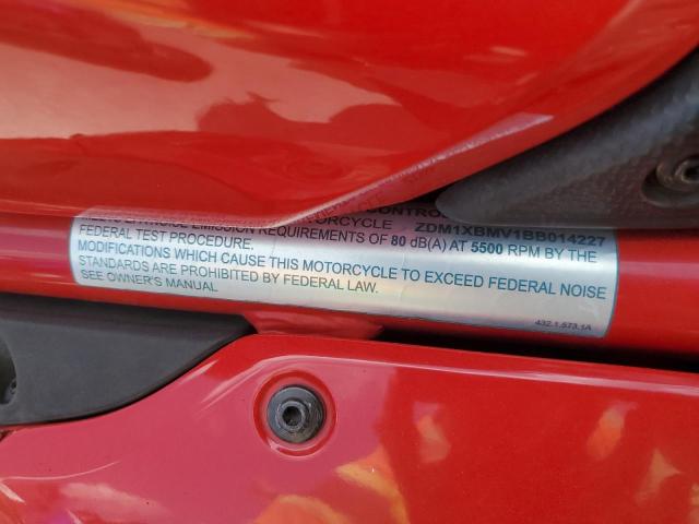 2011 DUCATI 848 ZDM1XBMV1BB014227