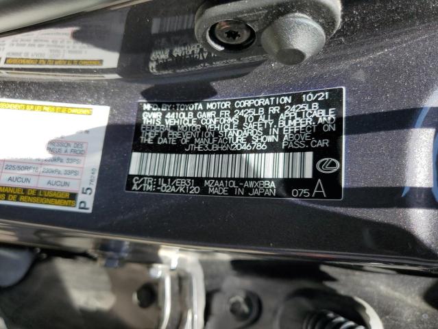2022 LEXUS UX 200 BAS JTHE3JBH6N2046786