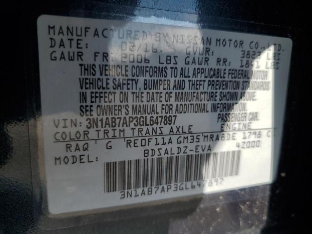 3N1AB7AP3GL647897 Nissan SENTRA S