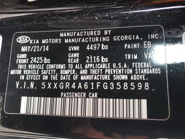 5XXGR4A61FG358598 KIA OPTIMA SX