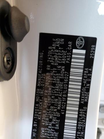 2020 TOYOTA AVALON LIM - 4T1C21FB1LU016027