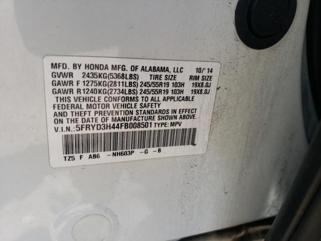 5FRYD3H44FB008501 Acura Mdx Technology