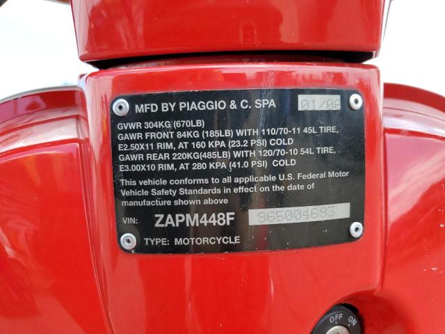 2006 VESPA LX150 ZAPM448F965004693