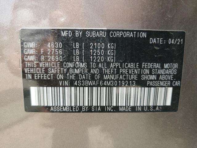 4S3BWAF64M3019213 Subaru Legacy Premium