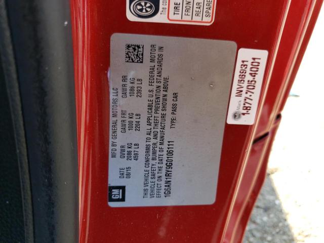 2016 CADILLAC ATS-V - 1G6AN1RY9G0106111