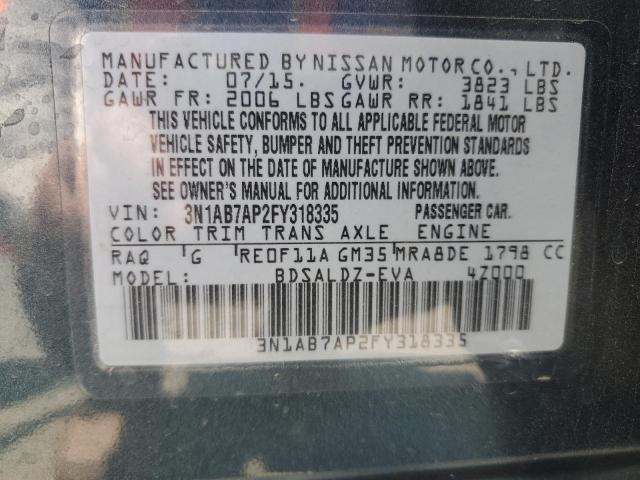 3N1AB7AP2FY318335 Nissan SENTRA S