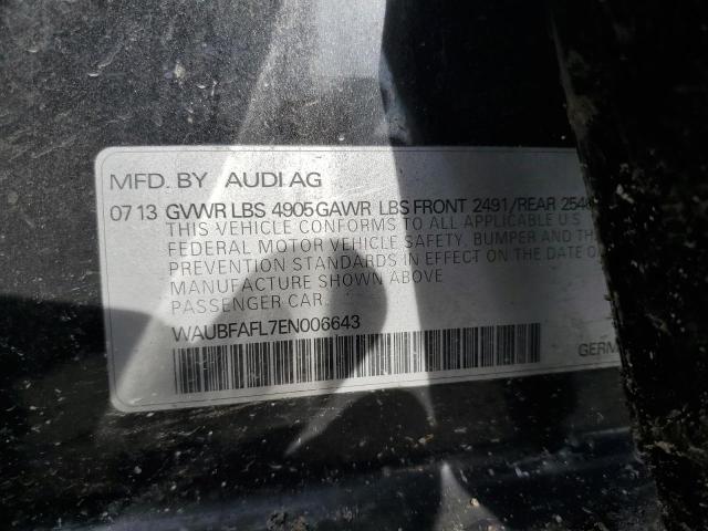 VIN WAUBFAFL7EN006643 2014 Audi A4, Premium no.12