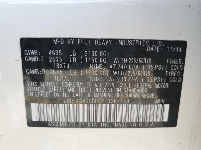 4S4BSBLC1F3267459 Subaru Outback 2.5i Limited