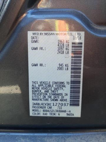1N4BL4CV1KC127037 Nissan ALTIMA SR