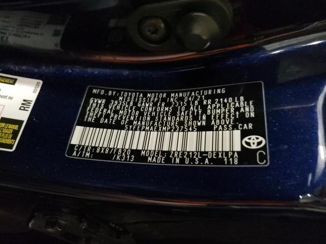 2021 TOYOTA COROLLA LE - 5YFEPMAEXMP237545