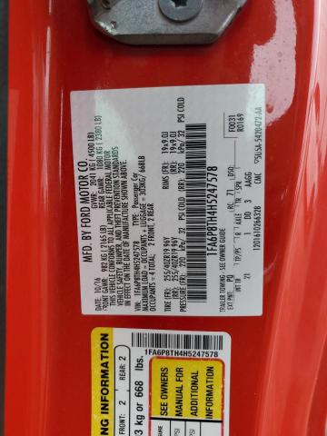 1FA6P8TH4H5247578 Ford MUSTANG