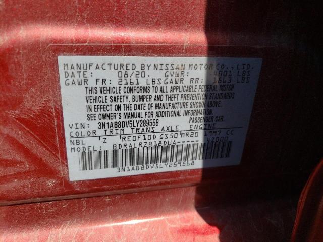 3N1AB8DV5LY289568 Nissan SENTRA SR