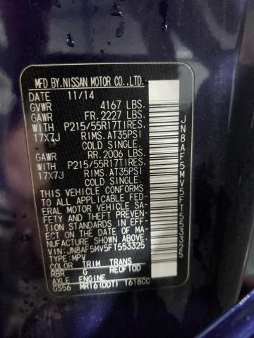 2015 NISSAN JUKE S - JN8AF5MV5FT553325