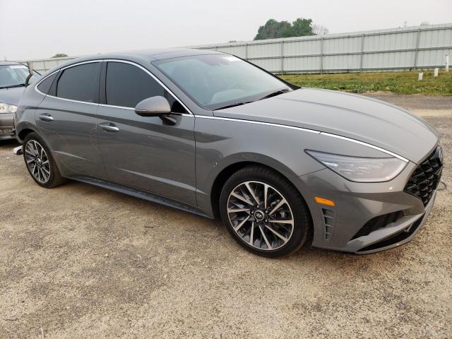 VIN: KMHL34J22NA228946 Auction: COPART Lot: 57177573 Location: WI - MADISON SOUTH KMHL34J22NA228946 HYUNDAI SONATA 2022 BLUE Photo 4