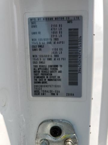 3N6CM0KN2FK715306 Nissan NV200 2.5S