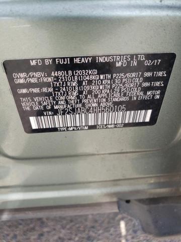 JF2SJABC4HH560105 Subaru Forester 2.5i