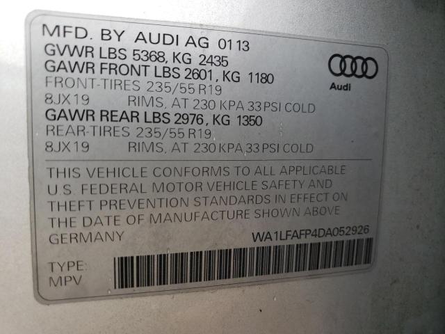 VIN WA1LFAFP4DA052926 2013 Audi Q5, Premium Plus no.13