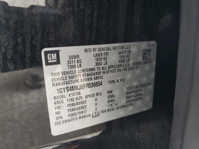 2015 CADILLAC ESCALADE L - 1GYS4MKJ6FR536654