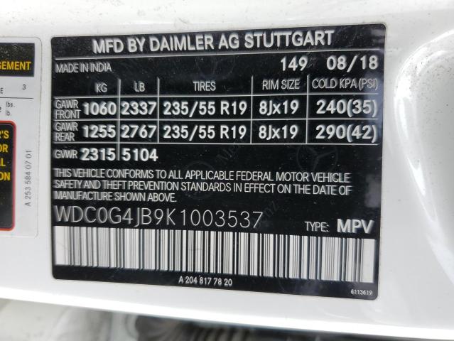 WDC0G4JB9K1003537 Mercedes-Benz GLC 300