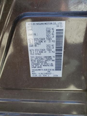 5N1AR2MM7FC665936 Nissan Pathfinder S