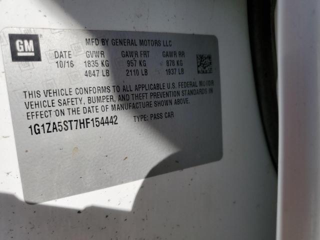 2017 CHEVROLET MALIBU L 1G1ZA5ST7HF154442