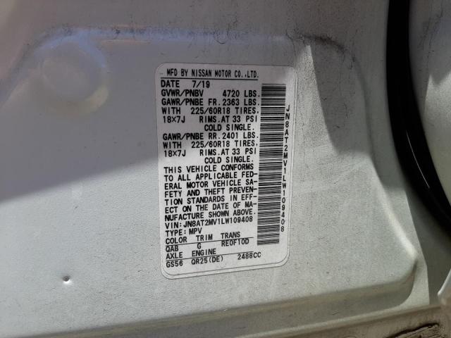 JN8AT2MV1LW109408 Nissan ROGUE S