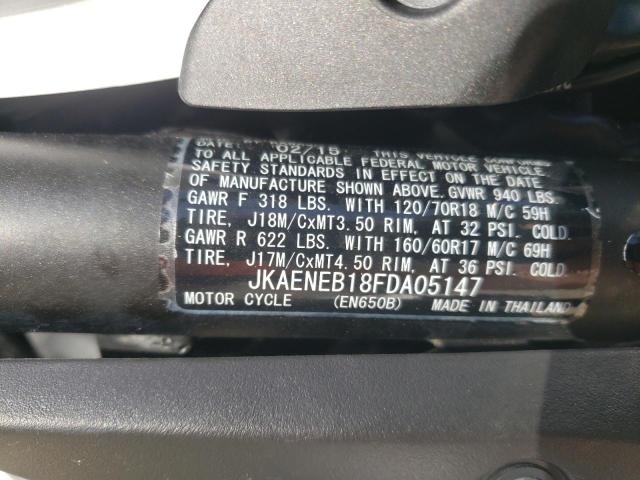 2015 KAWASAKI EN650 B JKAENEB18FDA05147