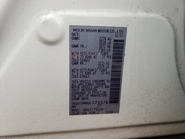 5N1AT2MN0GC775576 Nissan ROGUE S
