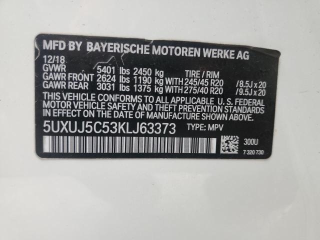 5UXUJ5C53KLJ63373 BMW X4 M40i