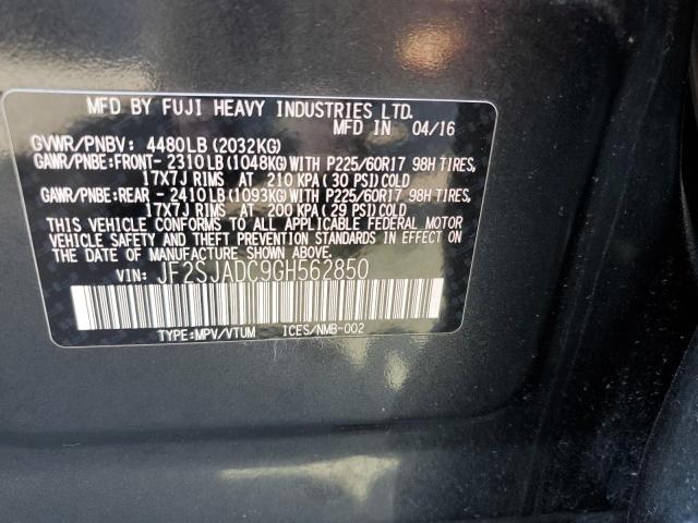 JF2SJADC9GH562850 Subaru Forester 2.5i Premium