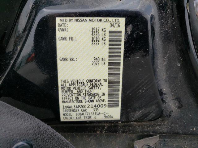 2016 NISSAN ALTIMA 2.5 - 1N4AL3AP2GC214009
