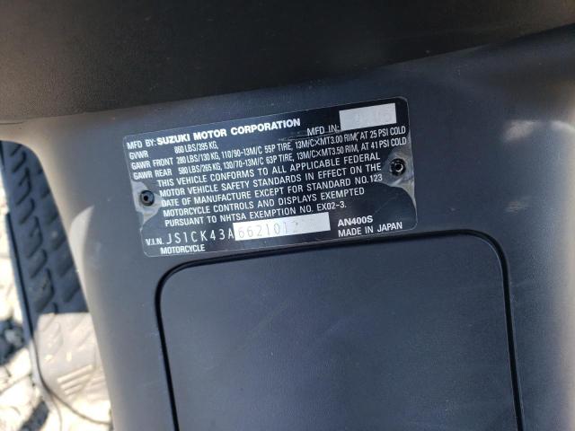2006 SUZUKI AN400 - JS1CK43A662101277