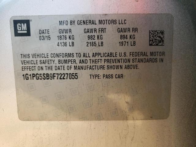 2015 CHEVROLET CRUZE LTZ - 1G1PG5SB9F7227055