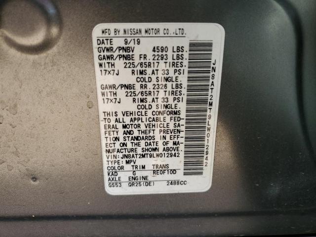 JN8AT2MT9LW012942 Nissan ROGUE S