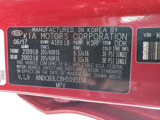 KNDCB3LC8H5095114 KIA NIRO FE