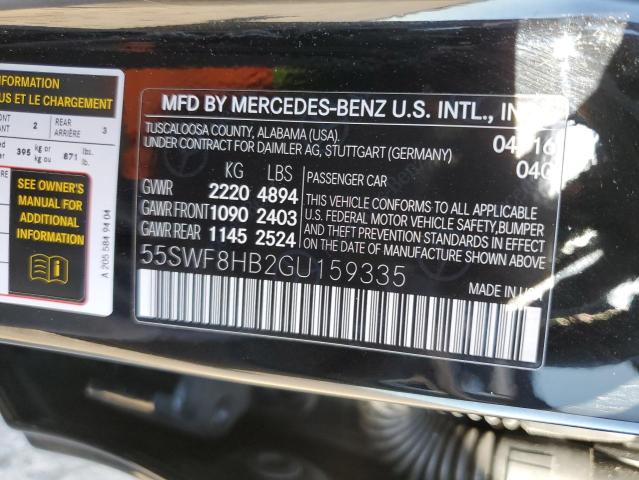 55SWF8HB2GU159335 Mercedes-Benz C 63 AMG-S